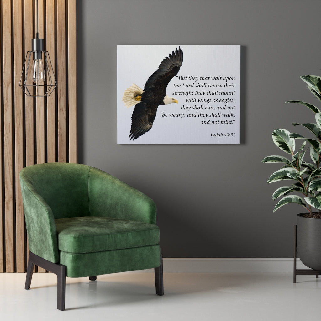 Scripture Walls Renewed Strength in God Isaiah 40:31 Scripture Wall Art Christian Home Decor Unframed-Express Your Love Gifts