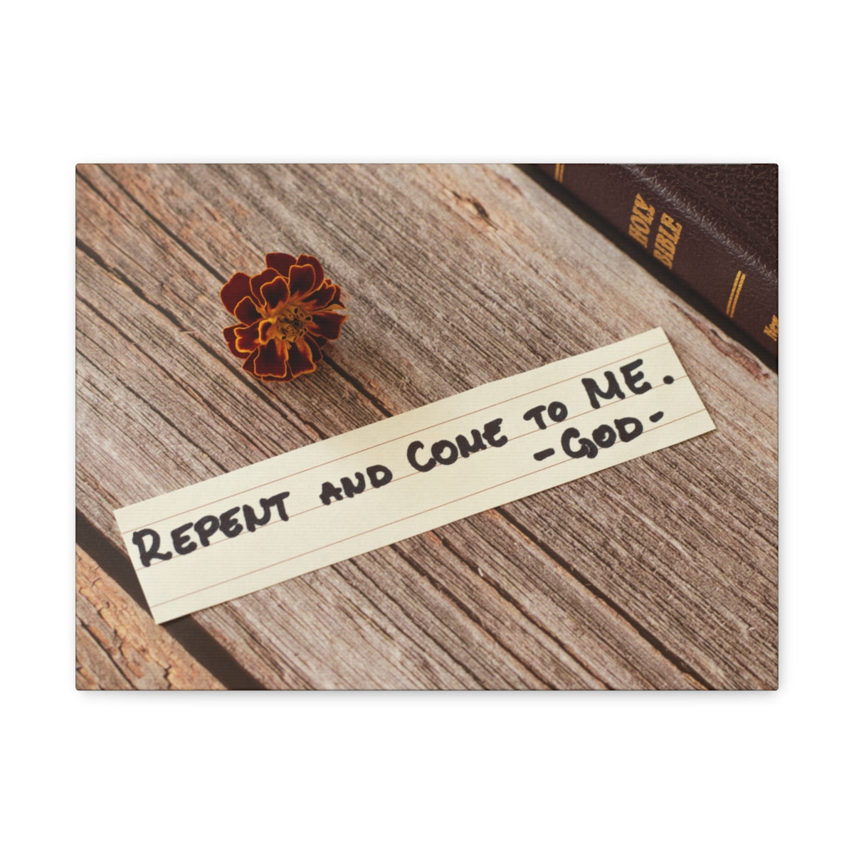 Scripture Walls Repent And Come To Me John 6:37 Bible Verse Canvas Christian Wall Art Ready to Hang Unframed-Express Your Love Gifts