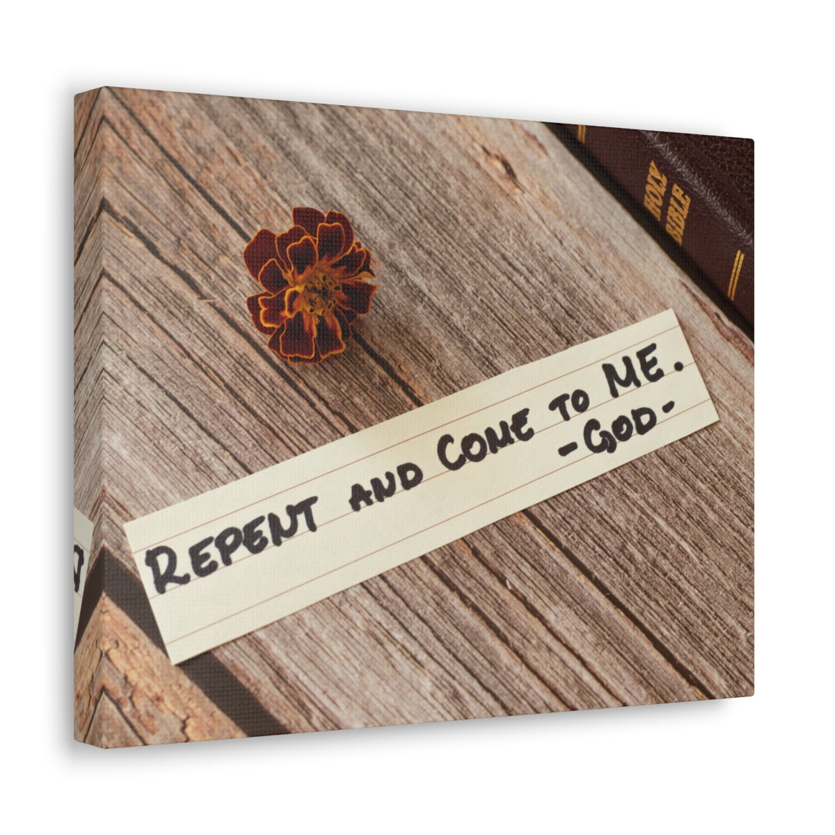 Scripture Walls Repent And Come To Me John 6:37 Bible Verse Canvas Christian Wall Art Ready to Hang Unframed-Express Your Love Gifts