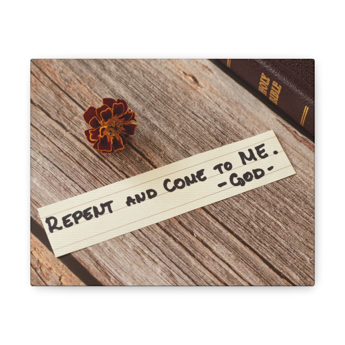 Scripture Walls Repent And Come To Me John 6:37 Bible Verse Canvas Christian Wall Art Ready to Hang Unframed-Express Your Love Gifts