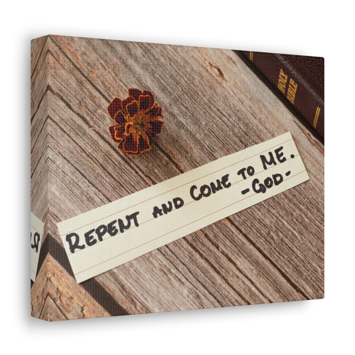 Scripture Walls Repent And Come To Me John 6:37 Bible Verse Canvas Christian Wall Art Ready to Hang Unframed-Express Your Love Gifts