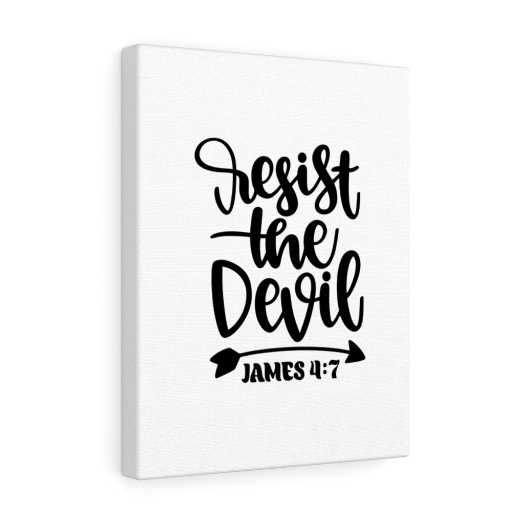 Scripture Walls Resist James 4:7 Bible Verse Canvas Christian Wall Art Ready to Hang Unframed-Express Your Love Gifts