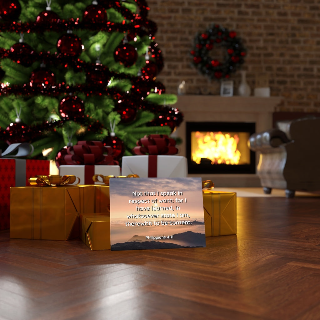 Scripture Walls Respect Of Want Philippians 4:11 Bible Verse Canvas Christian Wall Art Ready to Hang Unframed-Express Your Love Gifts