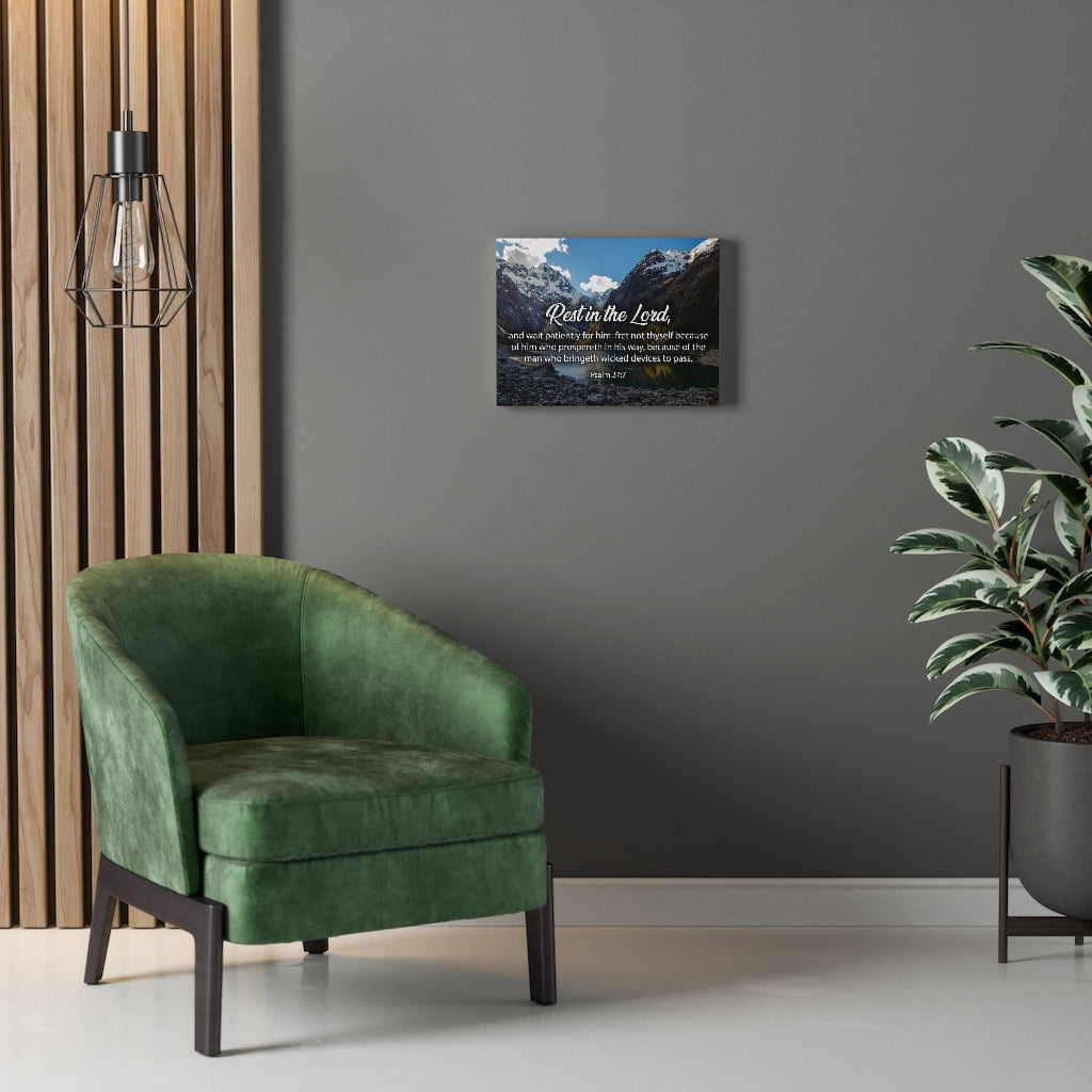 Scripture Walls Rest in The Lord Psalm 37:7 Christian Home Decor Bible Art Unframed-Express Your Love Gifts