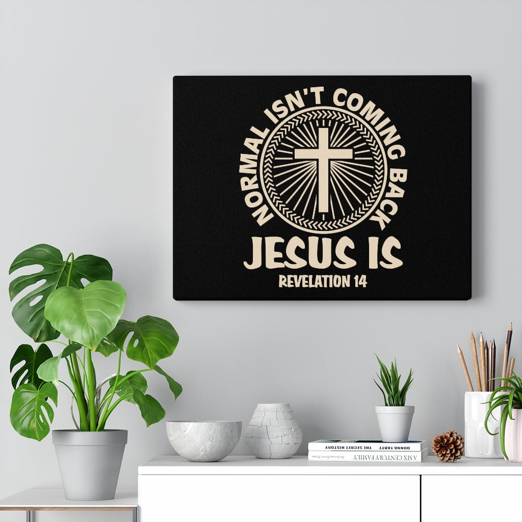 Scripture Walls Revelation 14 Jesus Is Coming Back Bible Verse Canvas Christian Wall Art Ready to Hang Unframed-Express Your Love Gifts