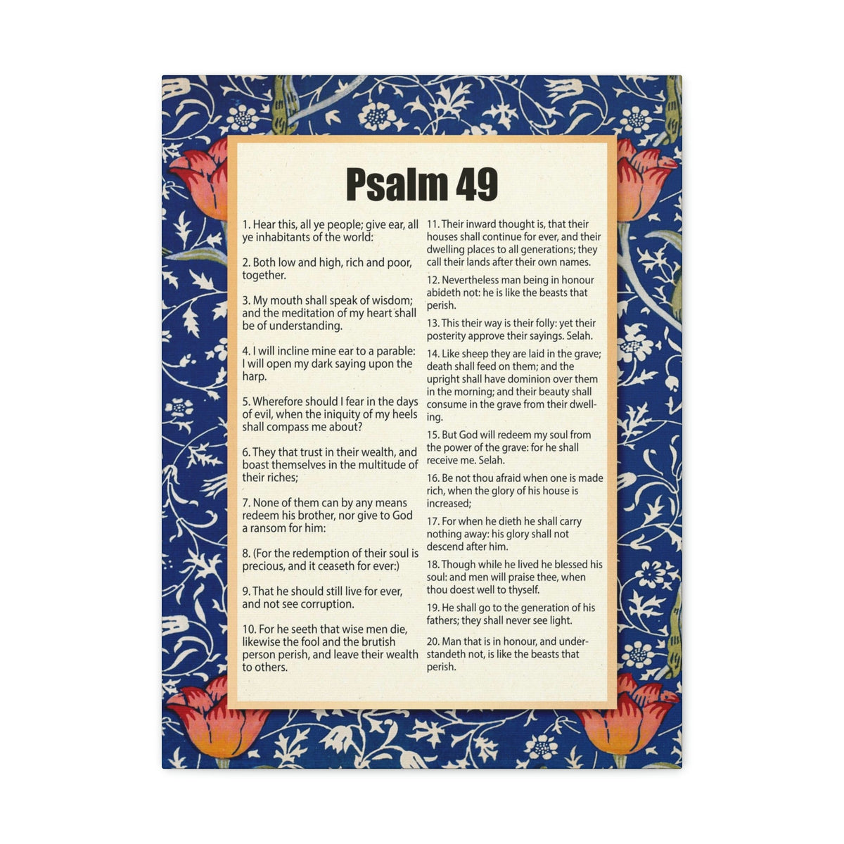 Scripture Walls Riches Will Not Last Psalm 49:17 Christian Wall Art Bible Verse Print Ready to Hang Unframed-Express Your Love Gifts