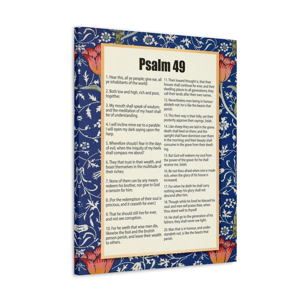 Scripture Walls Riches Will Not Last Psalm 49:17 Christian Wall Art Bible Verse Print Ready to Hang Unframed-Express Your Love Gifts