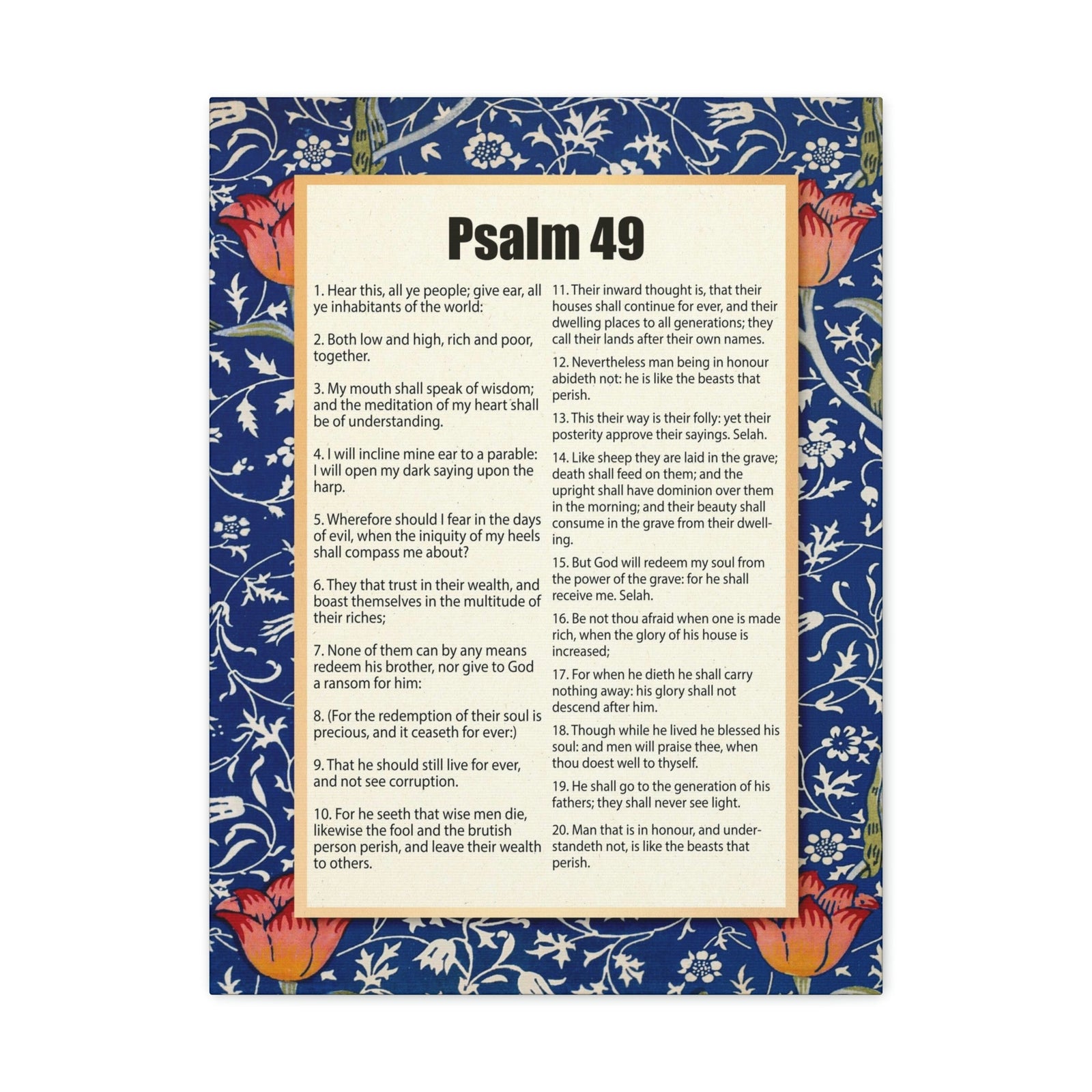 Scripture Walls Riches Will Not Last Psalm 49:17 Christian Wall Art Bible Verse Print Ready to Hang Unframed-Express Your Love Gifts