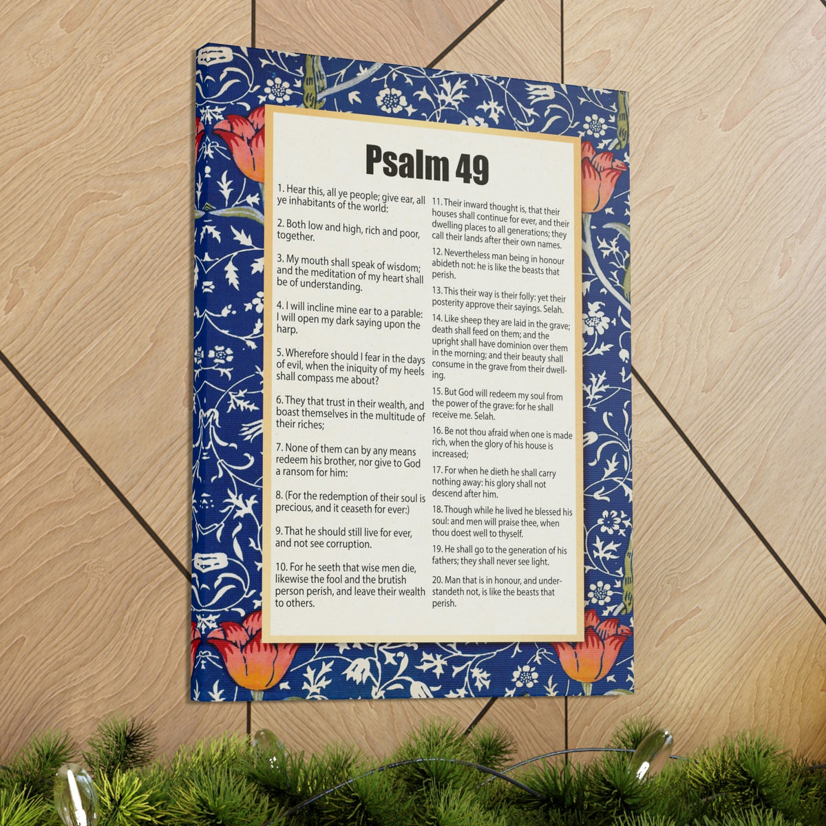 Scripture Walls Riches Will Not Last Psalm 49:17 Christian Wall Art Bible Verse Print Ready to Hang Unframed-Express Your Love Gifts