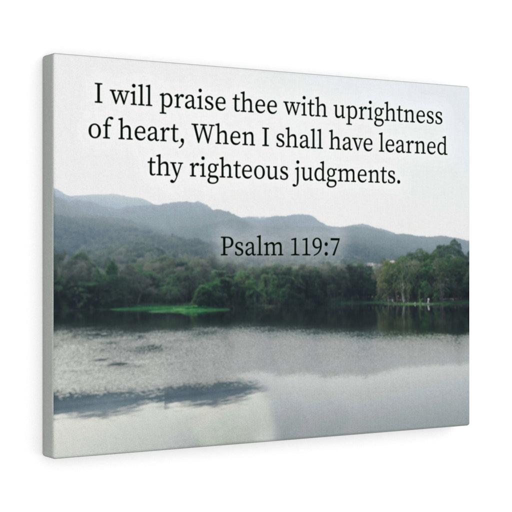 Scripture Walls Righteous Judgments Psalm 119:7 Christian Home Decor Bible Art Unframed-Express Your Love Gifts