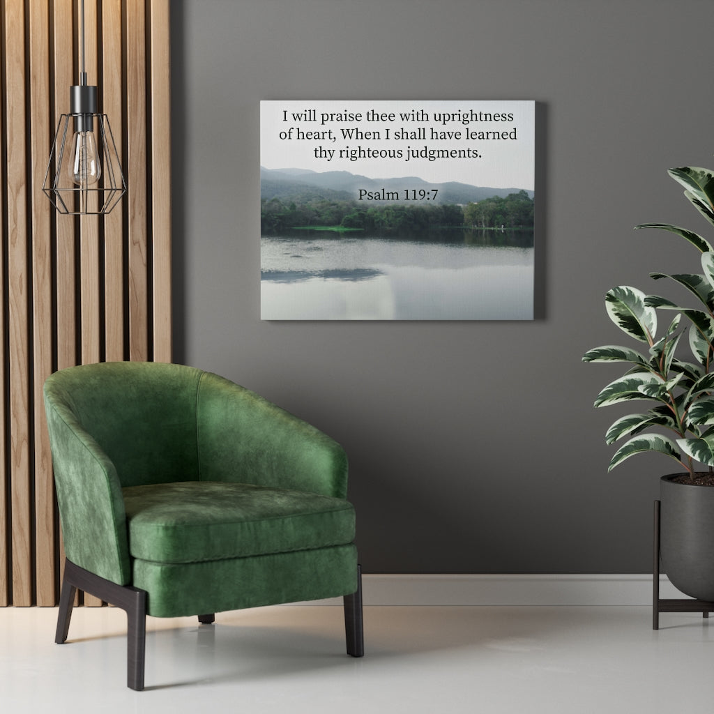 Scripture Walls Righteous Judgments Psalm 119:7 Christian Home Decor Bible Art Unframed-Express Your Love Gifts