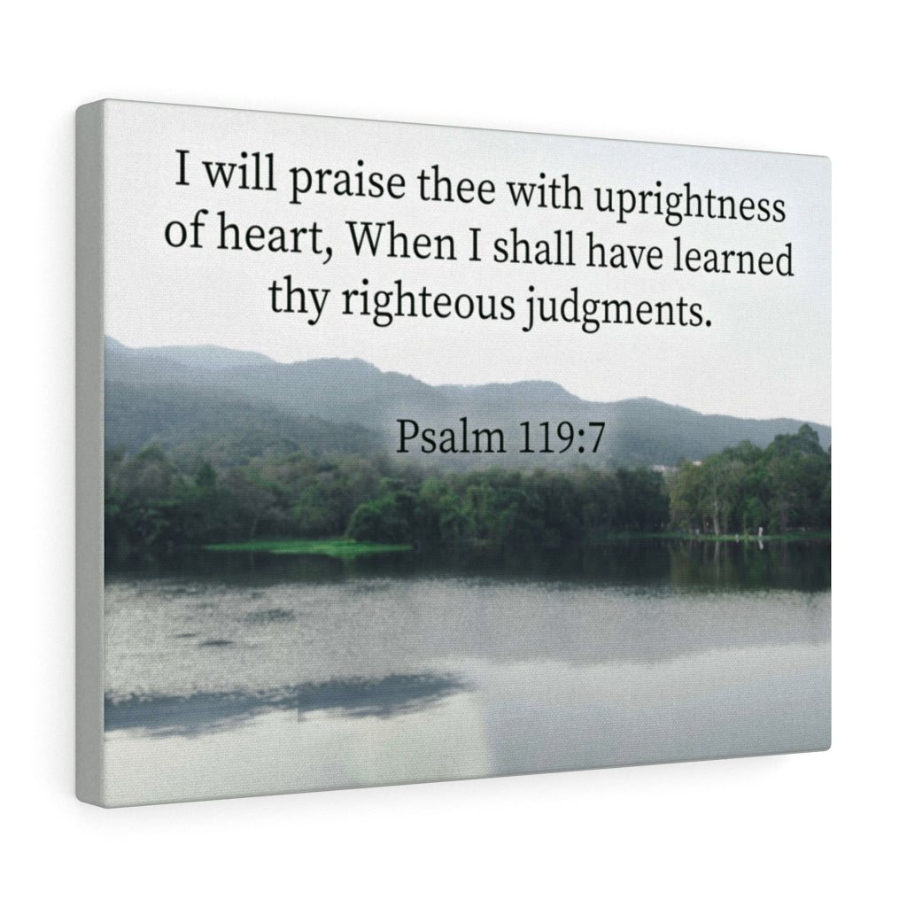 Scripture Walls Righteous Judgments Psalm 119:7 Christian Home Decor Bible Art Unframed-Express Your Love Gifts