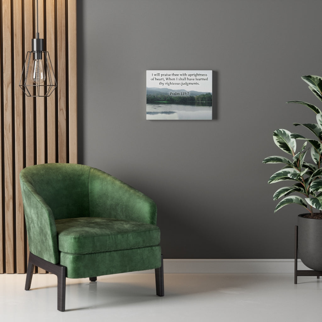 Scripture Walls Righteous Judgments Psalm 119:7 Christian Home Decor Bible Art Unframed-Express Your Love Gifts