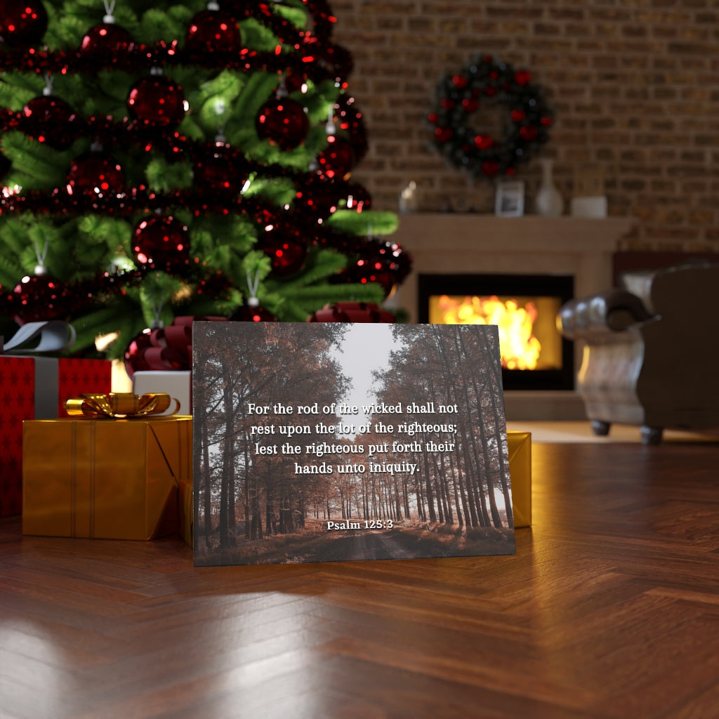 Scripture Walls Righteous Psalm 125:3 Bible Verse Canvas Christian Wall Art Ready to Hang Unframed-Express Your Love Gifts