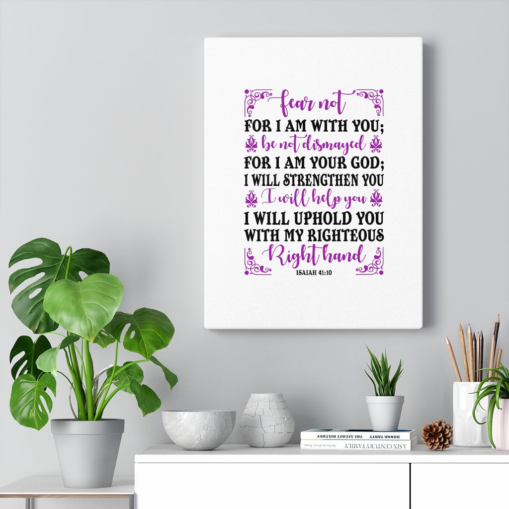 Scripture Walls Righteous Right Hand Isaiah 41:10 Bible Verse Canvas Christian Wall Art Ready to Hang Unframed-Express Your Love Gifts