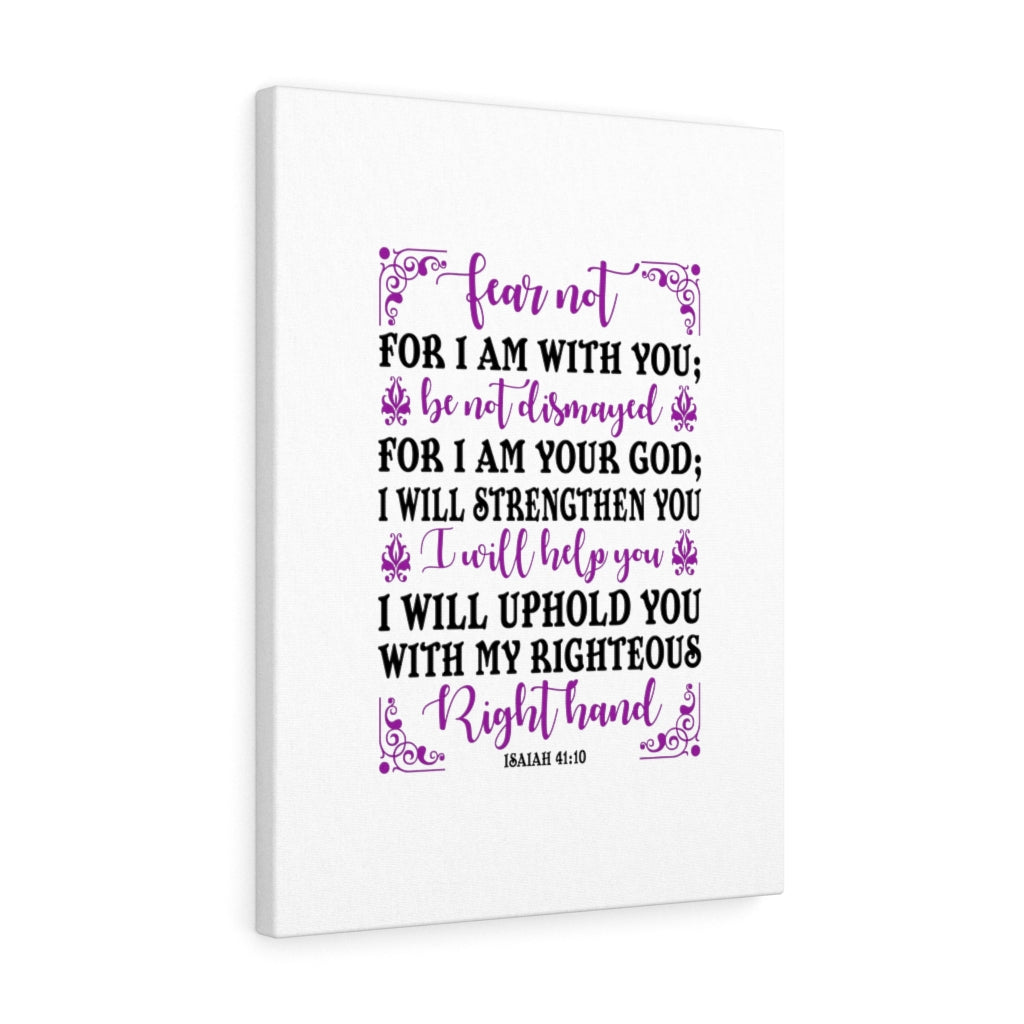 Scripture Walls Righteous Right Hand Isaiah 41:10 Bible Verse Canvas Christian Wall Art Ready to Hang Unframed-Express Your Love Gifts