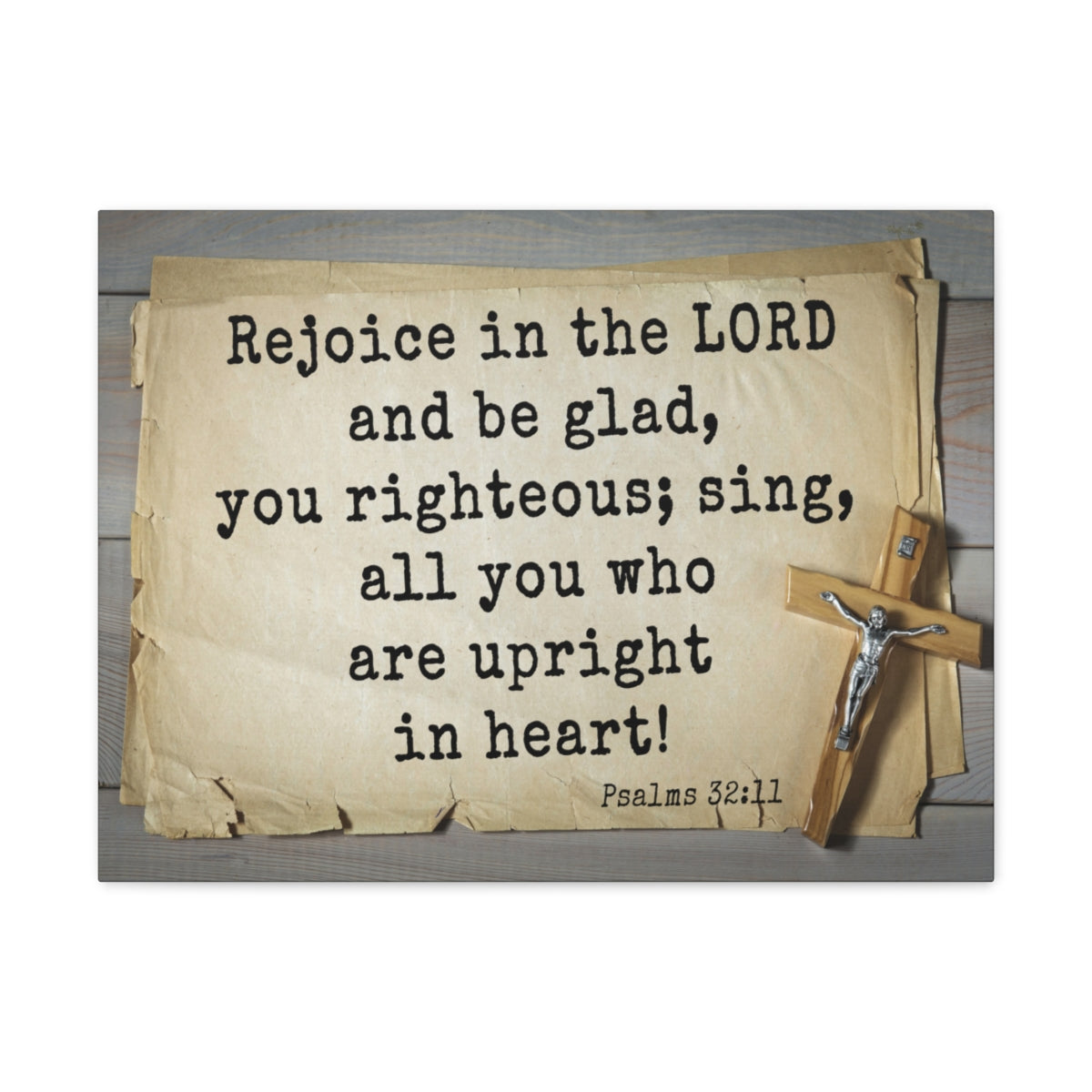 Scripture Walls Righteous Sing Psalm 32:11 Bible Verse Canvas Christian Wall Art Ready to Hang Unframed-Express Your Love Gifts