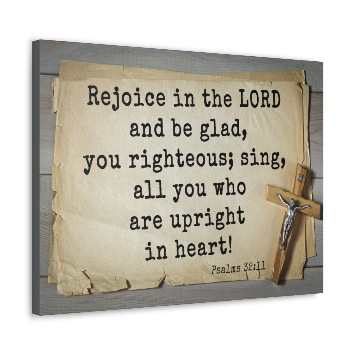 Scripture Walls Righteous Sing Psalm 32:11 Bible Verse Canvas Christian Wall Art Ready to Hang Unframed-Express Your Love Gifts