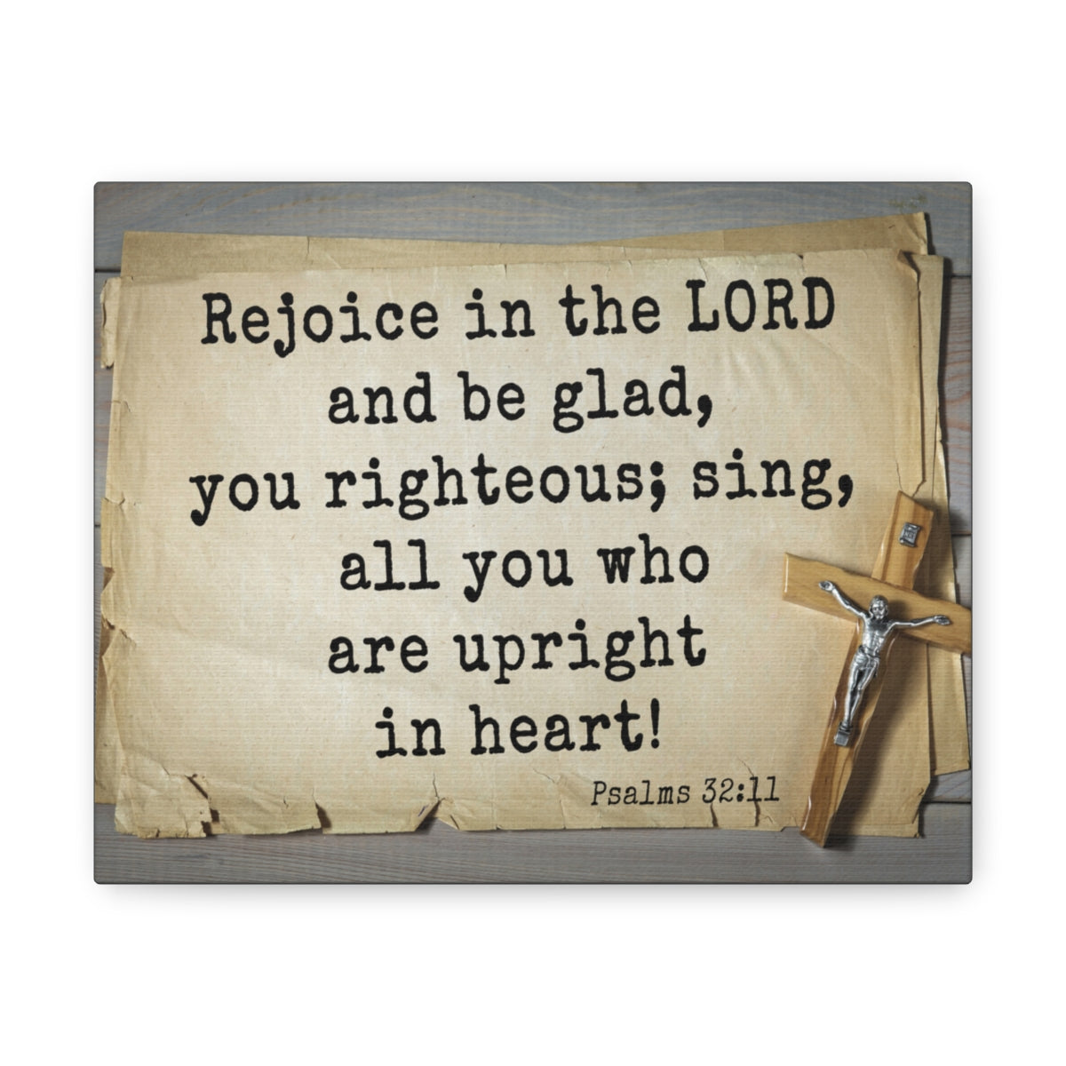 Scripture Walls Righteous Sing Psalm 32:11 Bible Verse Canvas Christian Wall Art Ready to Hang Unframed-Express Your Love Gifts