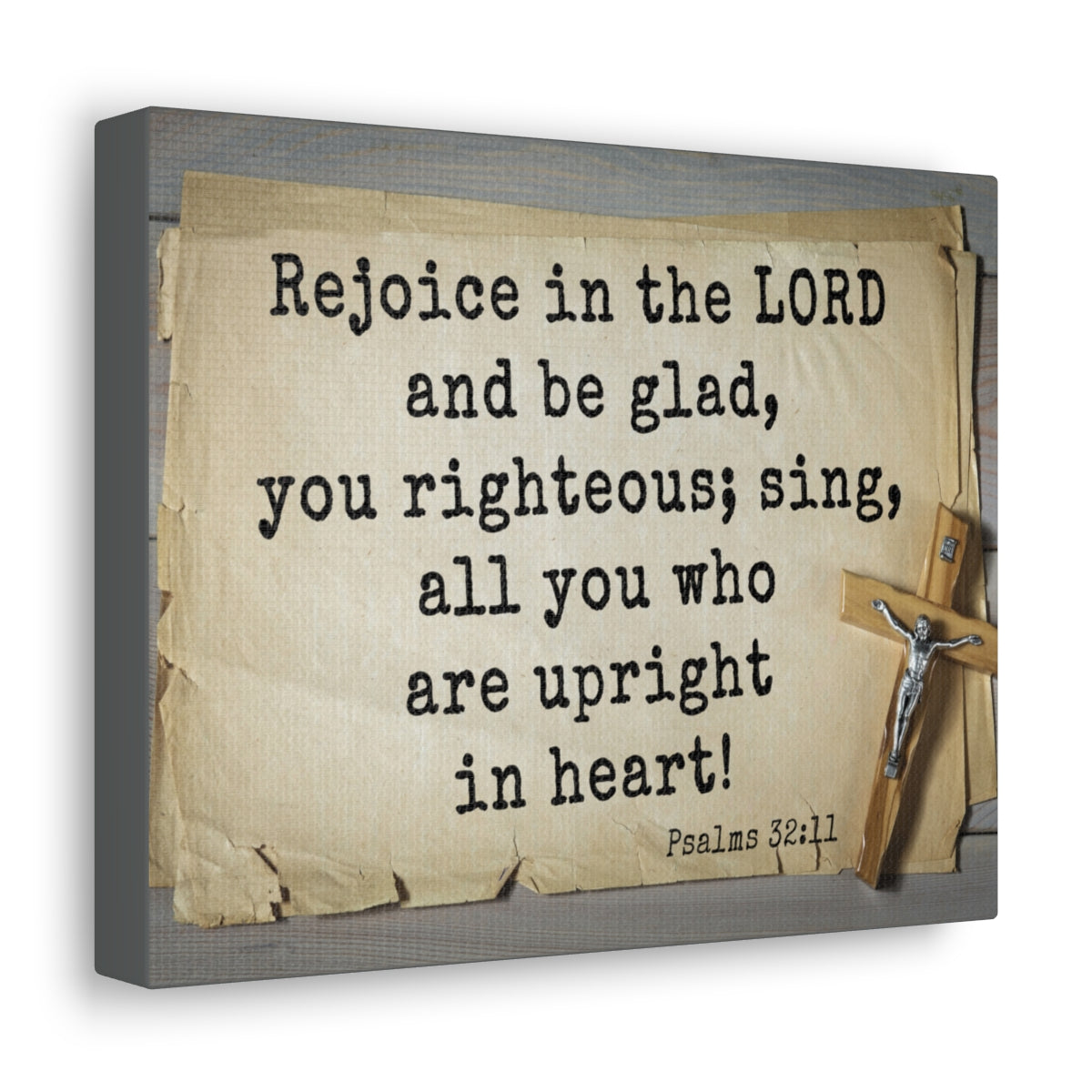 Scripture Walls Righteous Sing Psalm 32:11 Bible Verse Canvas Christian Wall Art Ready to Hang Unframed-Express Your Love Gifts