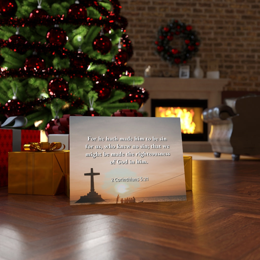 Scripture Walls Righteousness Of God 2 Corinthians 5:21 Bible Verse Canvas Christian Wall Art Ready to Hang Unframed-Express Your Love Gifts