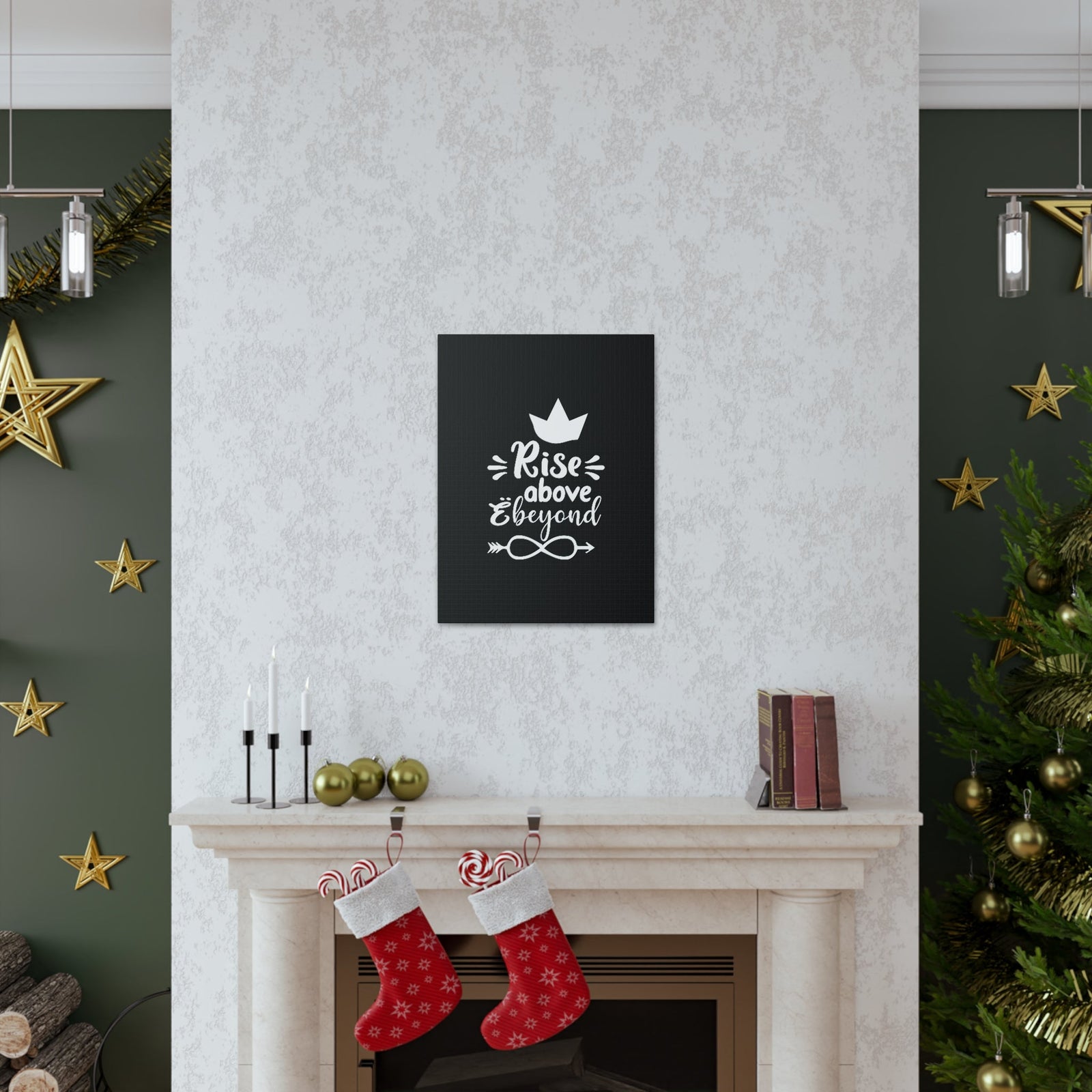 Scripture Walls Rise Above & Beyond Colossians 3:1 Christian Wall Art Bible Verse Print Ready to Hang Unframed-Express Your Love Gifts