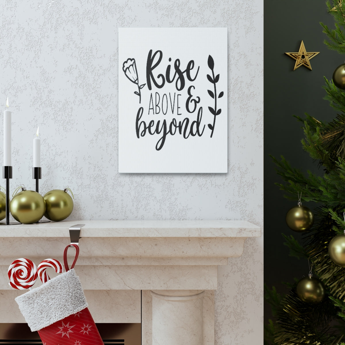 Scripture Walls Rise Above And Ephesians 2:10 Christian Wall Art Print Ready to Hang Unframed-Express Your Love Gifts