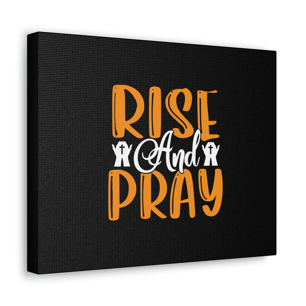 Scripture Walls Rise And Pray Mark 1:35 Orange Christian Wall Art Bible Verse Print Ready to Hang Unframed-Express Your Love Gifts