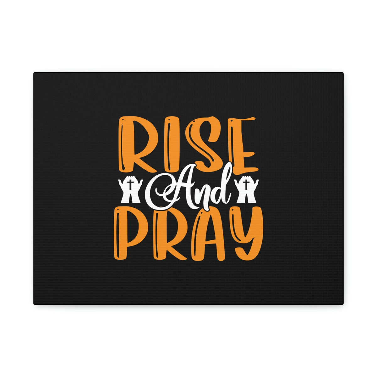 Scripture Walls Rise And Pray Mark 1:35 Orange Christian Wall Art Bible Verse Print Ready to Hang Unframed-Express Your Love Gifts