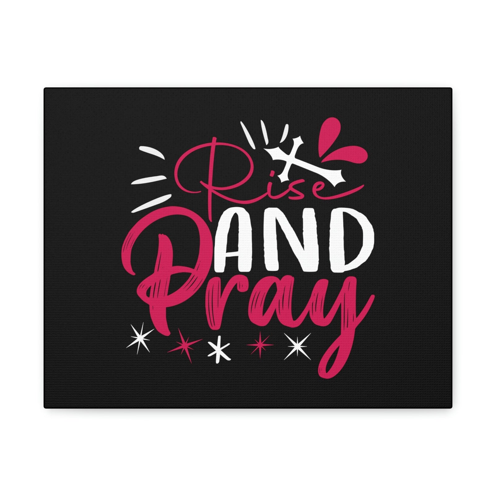 Scripture Walls Rise And Pray Mark 1:35 Red Christian Wall Art Bible Verse Print Ready to Hang Unframed-Express Your Love Gifts