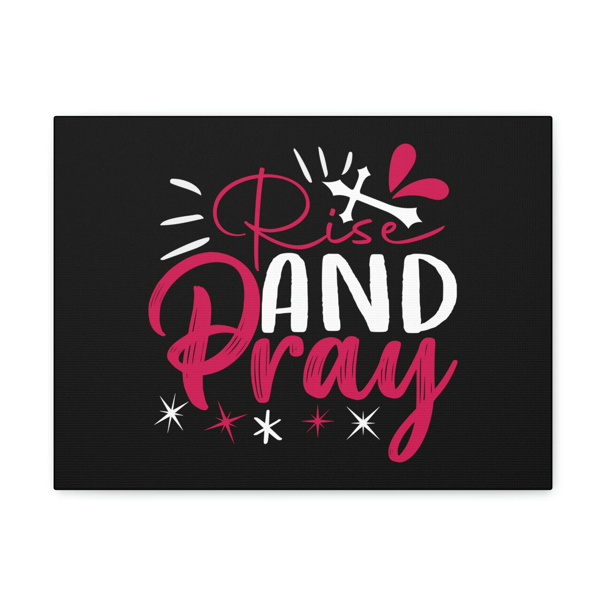 Scripture Walls Rise And Pray Mark 1:35 Red Christian Wall Art Bible Verse Print Ready to Hang Unframed-Express Your Love Gifts