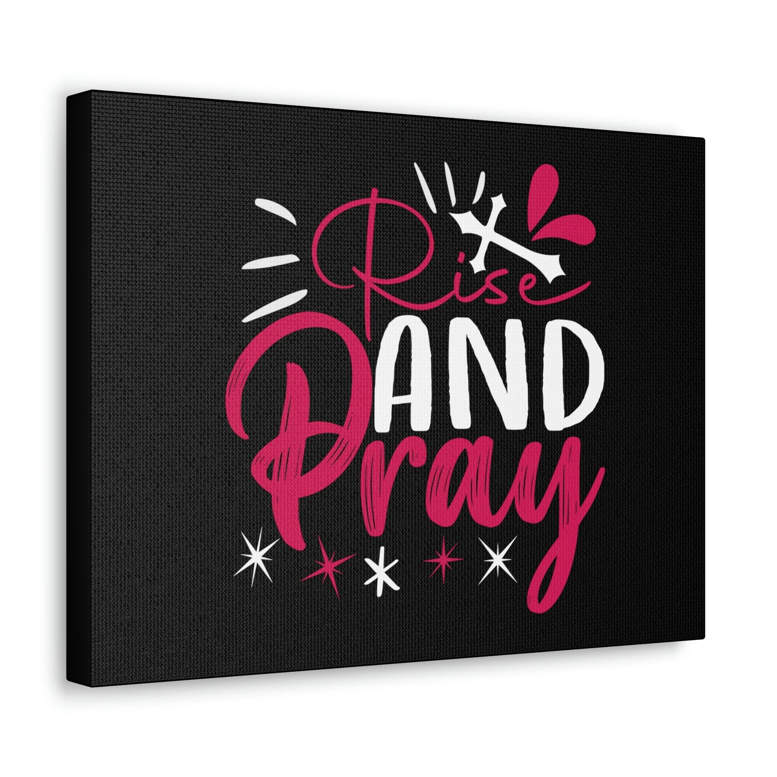 Scripture Walls Rise And Pray Mark 1:35 Red Christian Wall Art Bible Verse Print Ready to Hang Unframed-Express Your Love Gifts