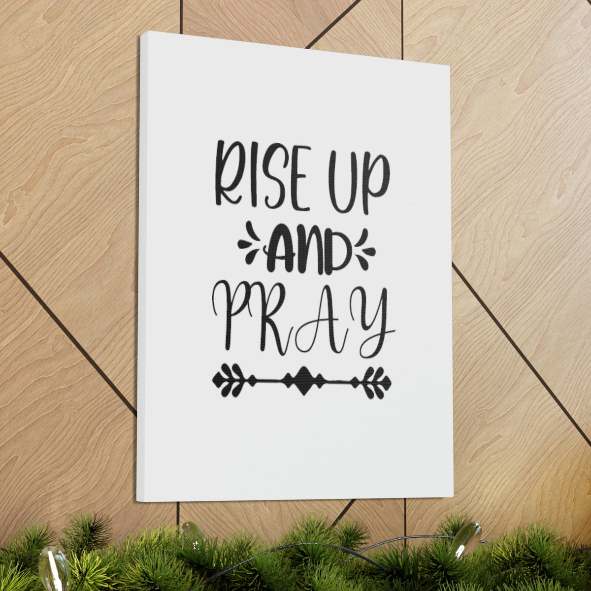 Scripture Walls Rise Up And Pray Mark 1:35 Capital Christian Wall Art Bible Verse Print Ready to Hang Unframed-Express Your Love Gifts