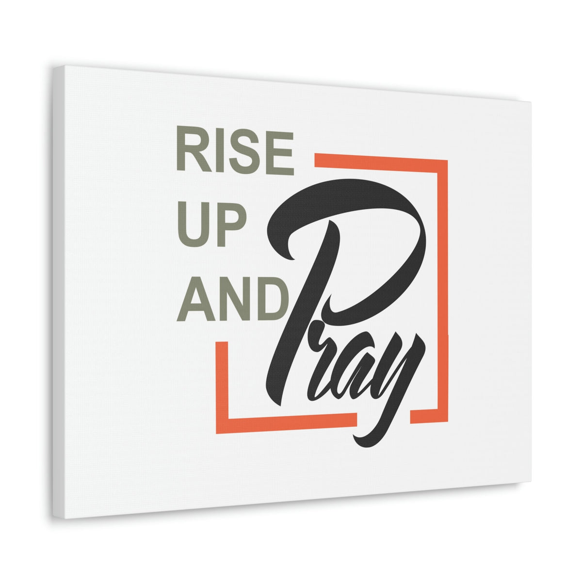 Scripture Walls Rise Up And Pray Mark 1:35 Red Line Christian Wall Art Bible Verse Print Ready to Hang Unframed-Express Your Love Gifts