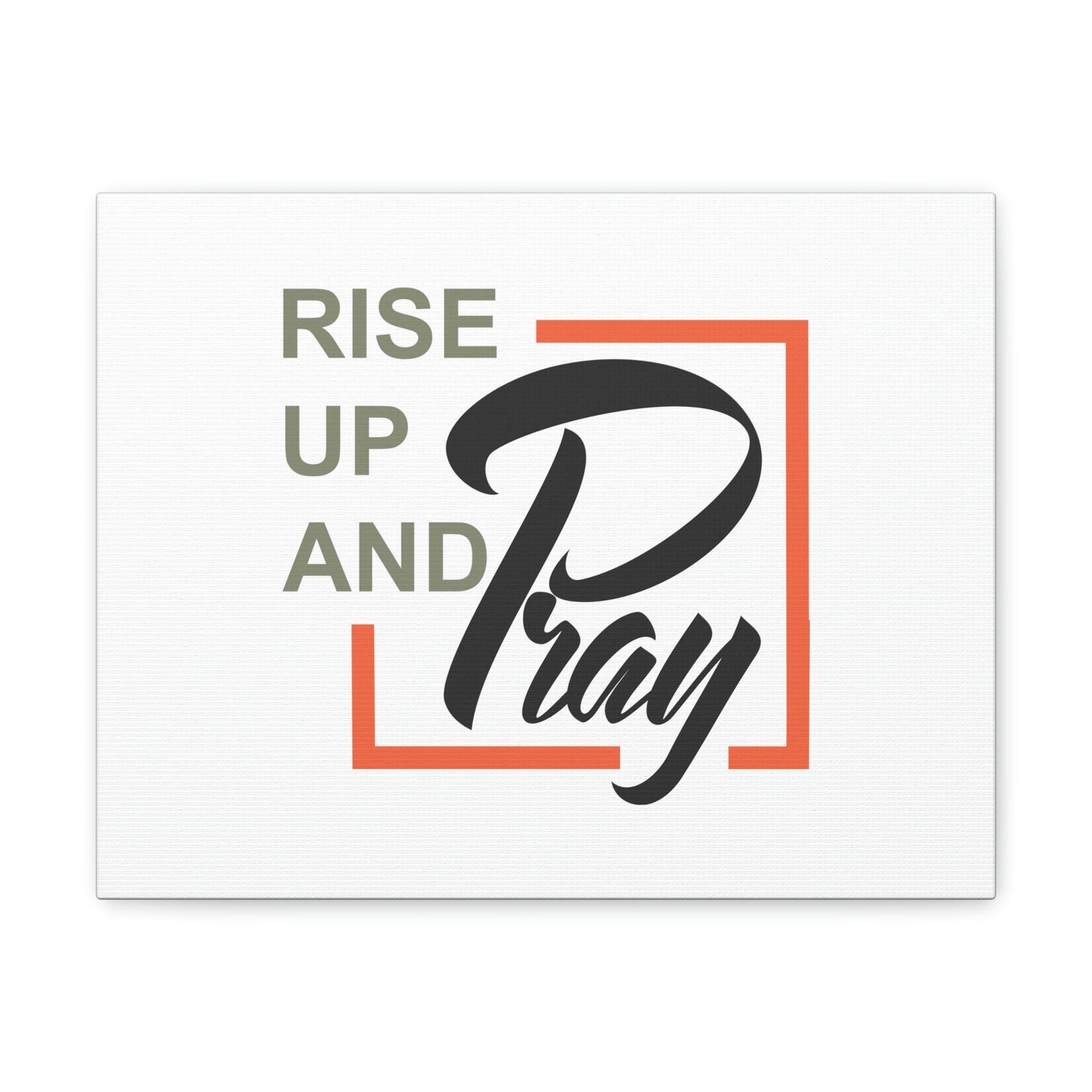 Scripture Walls Rise Up And Pray Mark 1:35 Red Line Christian Wall Art Bible Verse Print Ready to Hang Unframed-Express Your Love Gifts