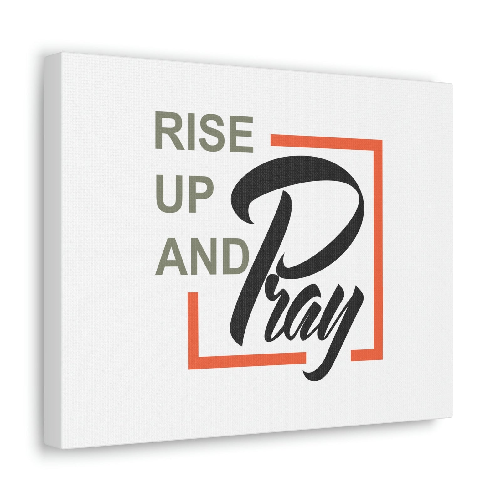 Scripture Walls Rise Up And Pray Mark 1:35 Red Line Christian Wall Art Bible Verse Print Ready to Hang Unframed-Express Your Love Gifts