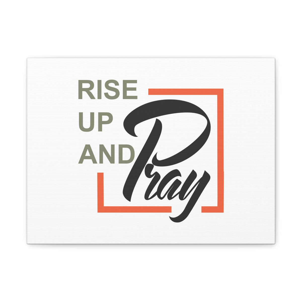 Scripture Walls Rise Up And Pray Mark 1:35 Red Line Christian Wall Art Bible Verse Print Ready to Hang Unframed-Express Your Love Gifts