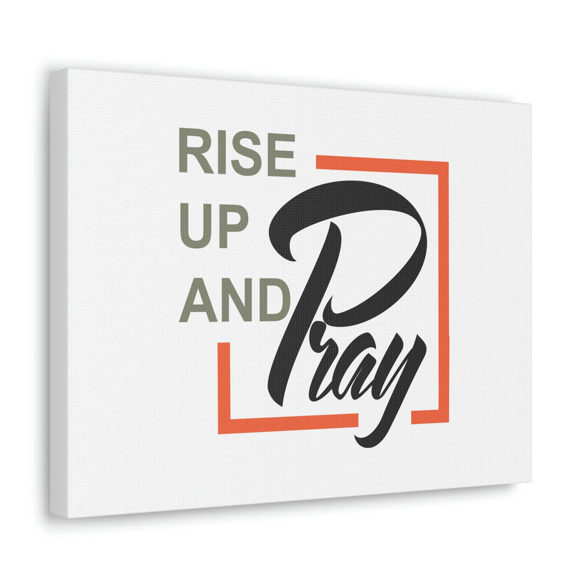 Scripture Walls Rise Up And Pray Mark 1:35 Red Line Christian Wall Art Bible Verse Print Ready to Hang Unframed-Express Your Love Gifts