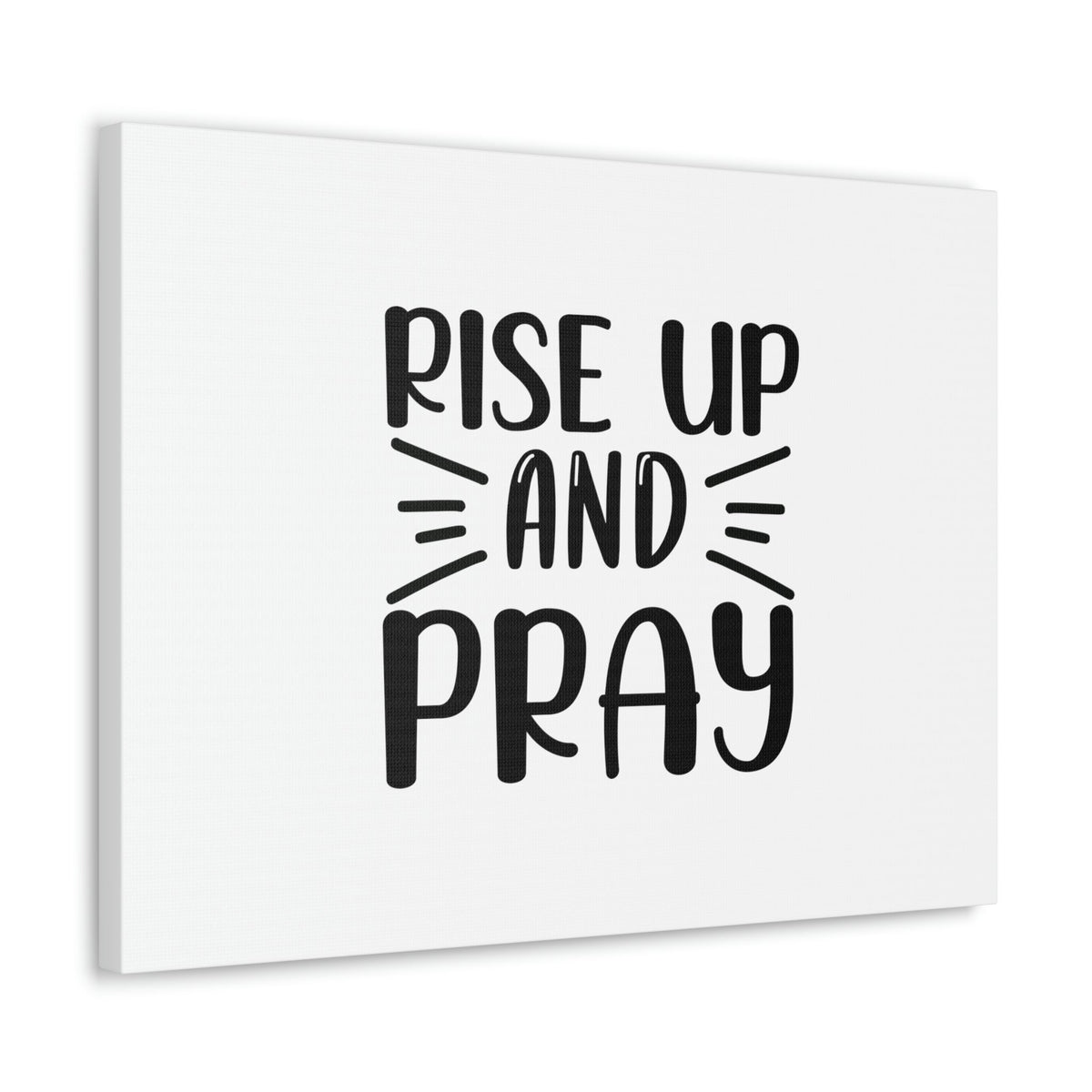 Scripture Walls Rise Up And Pray Matthew 26:41 Rays Christian Wall Art Bible Verse Print Ready to Hang Unframed-Express Your Love Gifts