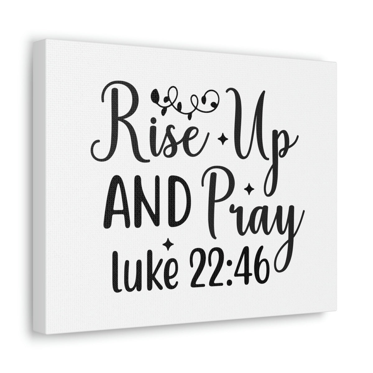 Scripture Walls Rise Up Luke 22:46 Bible Verse Canvas Christian Wall Art Ready to Hang Unframed-Express Your Love Gifts
