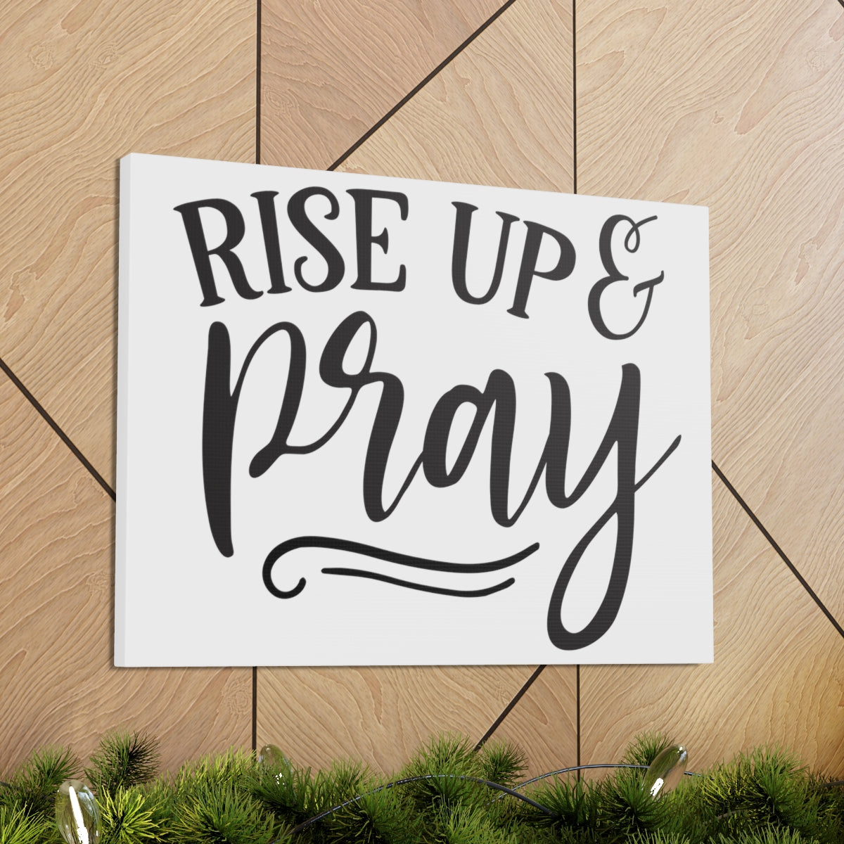Scripture Walls Rise Up Pray Line Isaiah 33:2 Christian Wall Art Print Ready to Hang Unframed-Express Your Love Gifts