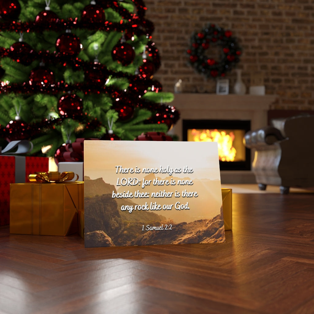 Scripture Walls Rock 1 Samuel 2:2 Bible Verse Canvas Christian Wall Art Ready to Hang Unframed-Express Your Love Gifts