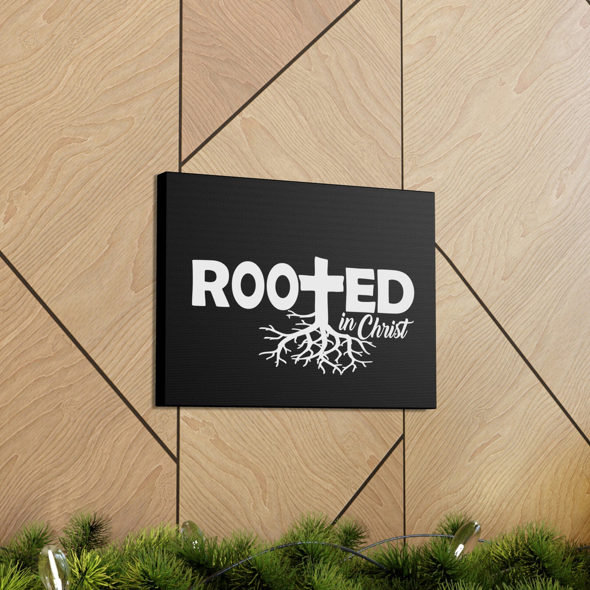 Scripture Walls Rooted In Christ Colossians 2:7 Christian Wall Art Print Ready to Hang Unframed-Express Your Love Gifts