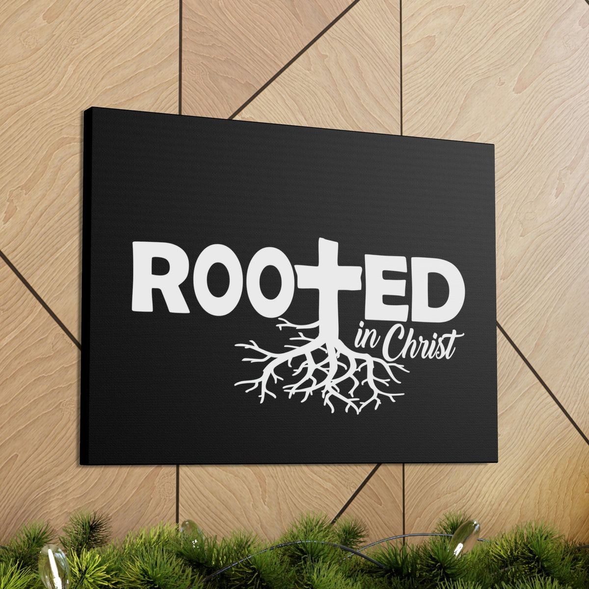 Scripture Walls Rooted In Christ Colossians 2:7 Christian Wall Art Print Ready to Hang Unframed-Express Your Love Gifts