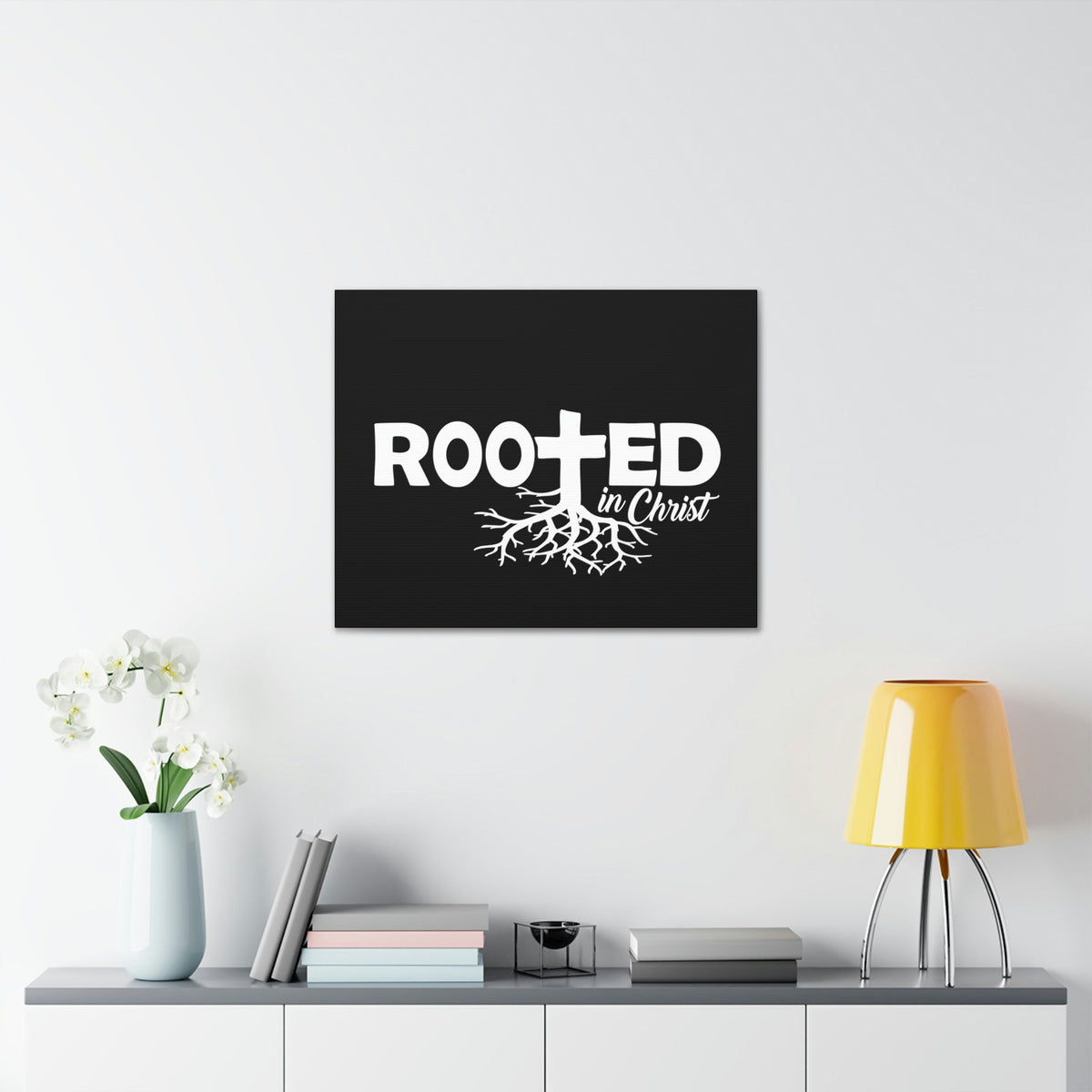 Scripture Walls Rooted In Christ Colossians 2:7 Christian Wall Art Print Ready to Hang Unframed-Express Your Love Gifts