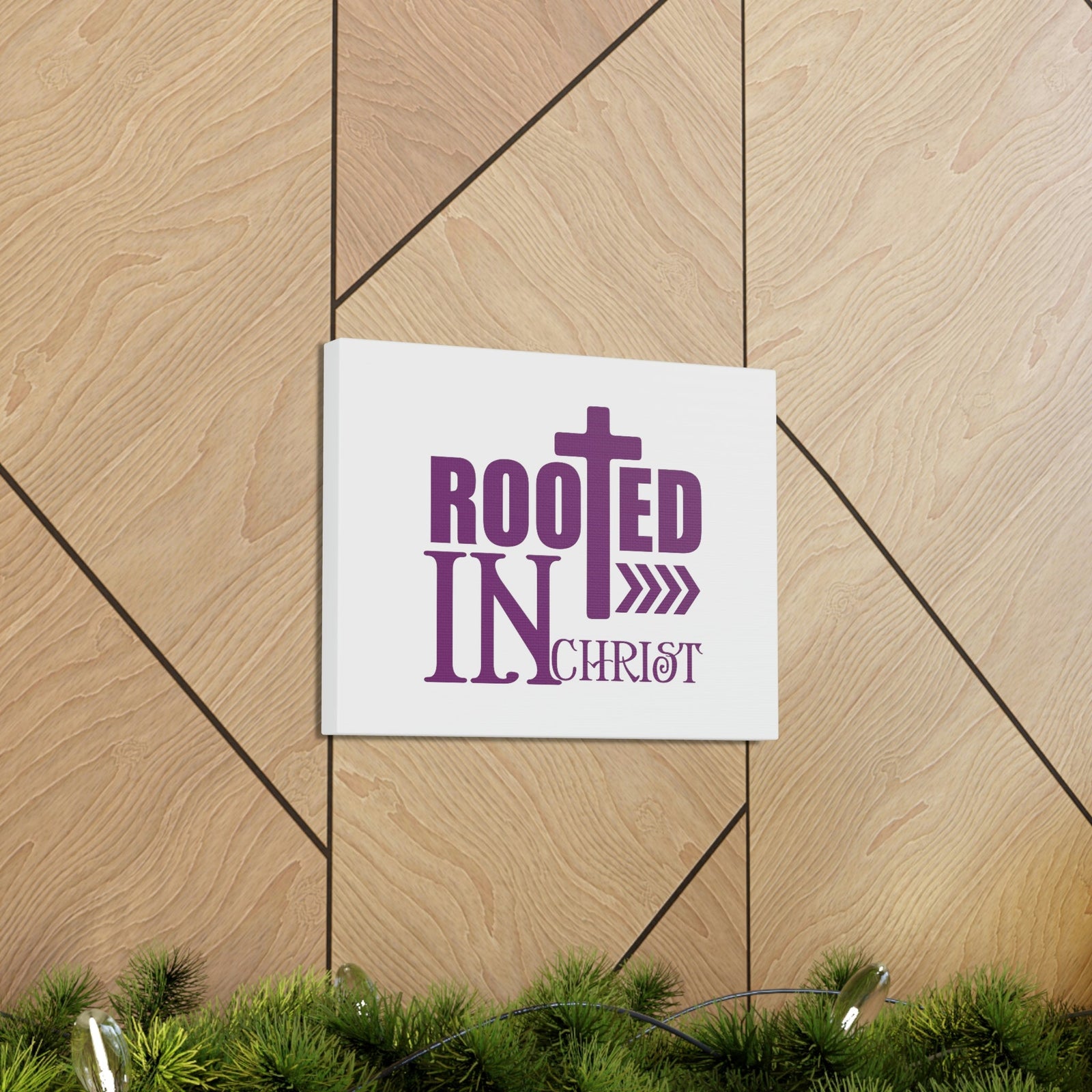 Scripture Walls Rooted In Christ Ephesians 3:17 Christian Wall Art Bible Verse Print Ready to Hang Unframed-Express Your Love Gifts