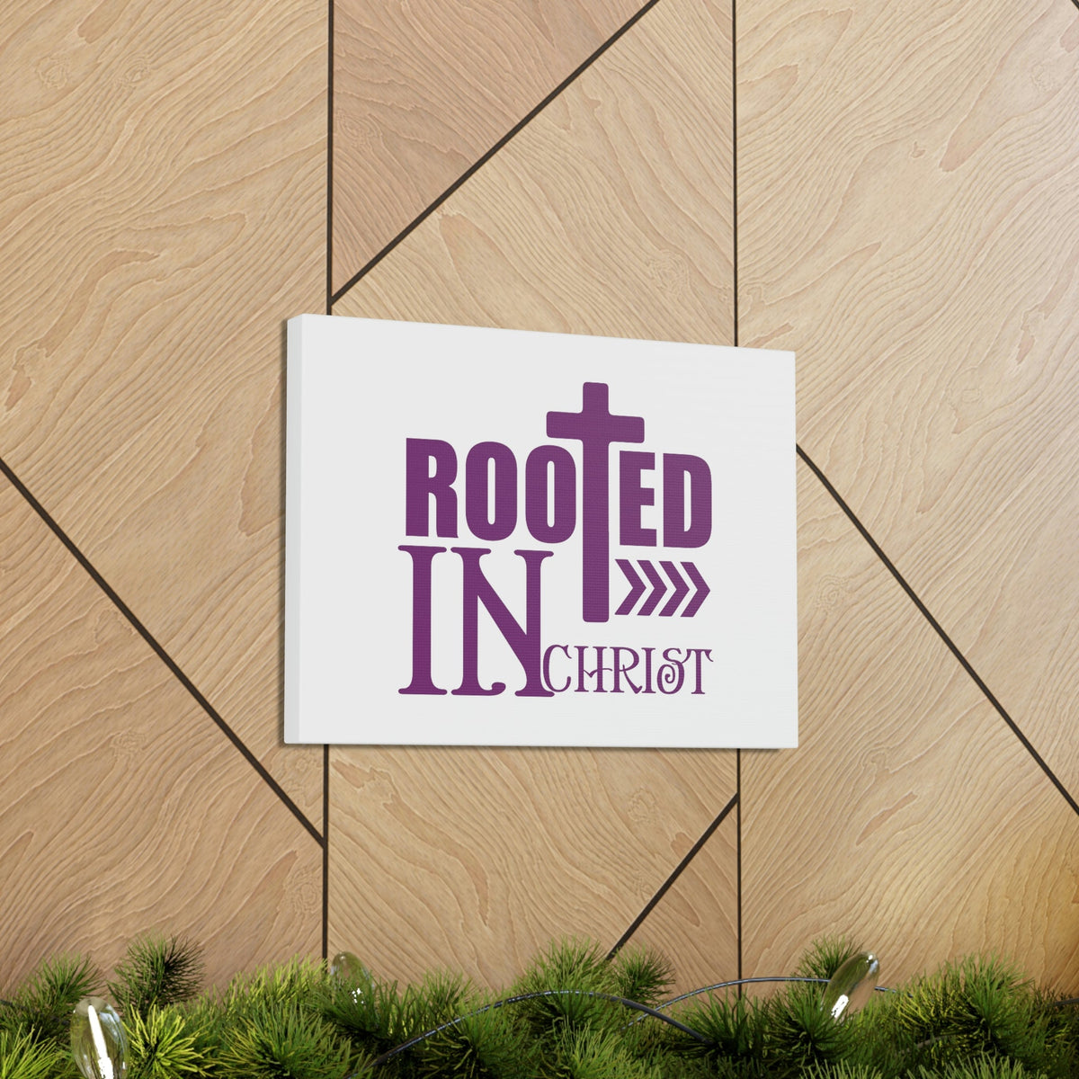 Scripture Walls Rooted In Christ Ephesians 3:17 Christian Wall Art Bible Verse Print Ready to Hang Unframed-Express Your Love Gifts