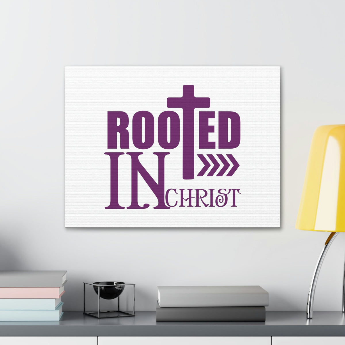 Scripture Walls Rooted In Christ Ephesians 3:17 Christian Wall Art Bible Verse Print Ready to Hang Unframed-Express Your Love Gifts