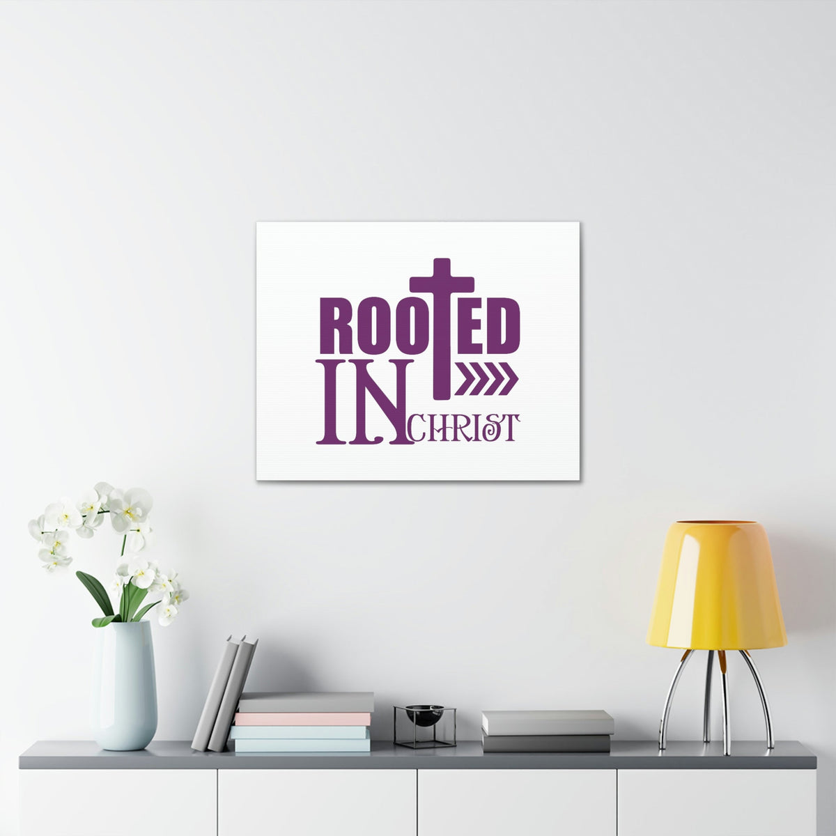 Scripture Walls Rooted In Christ Ephesians 3:17 Christian Wall Art Bible Verse Print Ready to Hang Unframed-Express Your Love Gifts