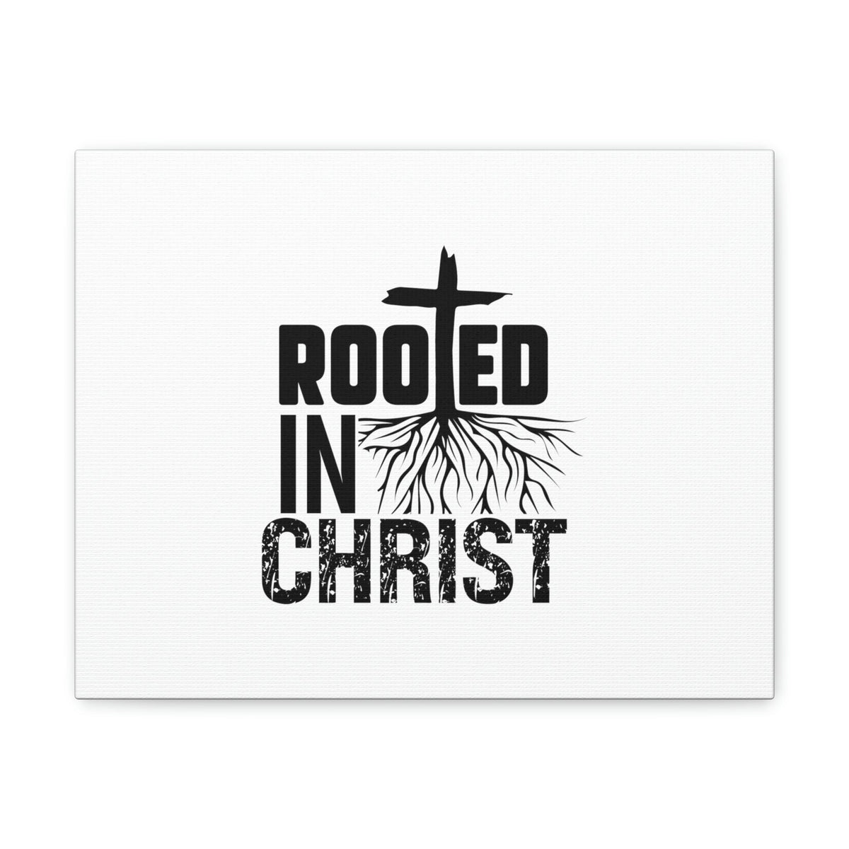 Scripture Walls Rooted In Christ Ephesians 3:17 Cross Christian Wall Art Bible Verse Print Ready to Hang Unframed-Express Your Love Gifts